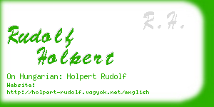 rudolf holpert business card